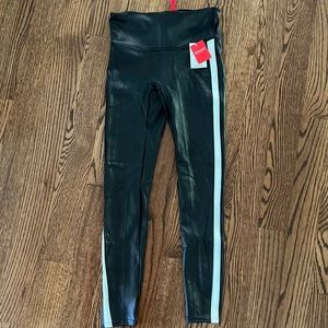faux leather Spanx leggings
